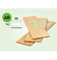 Вагонка лиственница 14x90 мм сорт AB