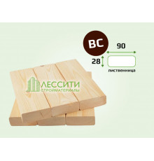 Доска палубная лиственница 28x90 мм сорт BC