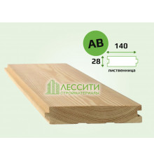 Доска половая лиственница 28x140 мм сорт AB