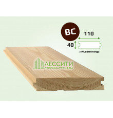 Доска половая лиственница 40x110 мм сорт BC