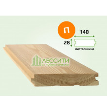 Доска половая лиственница 28x140 мм сорт Прима