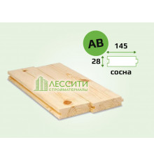 Доска половая сосна 28x145 мм сорт AB